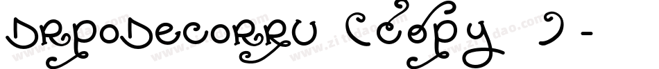 DrPoDecorRu (COPY 1)字体转换